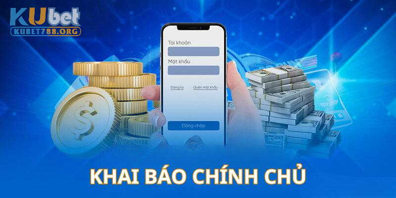 Hội viên đăng ký tài khoản cần sử dụng thông tin chính chủ